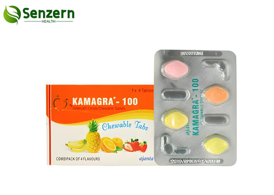 Καλή τιμή. 100mg Kamagra Chewable Soft Pills για Ενίσχυση της Σεξουαλικής Δύναμης Ανδρών με Γεύσεις Μπανάνα και Ανανά σε απευθείας σύνδεση